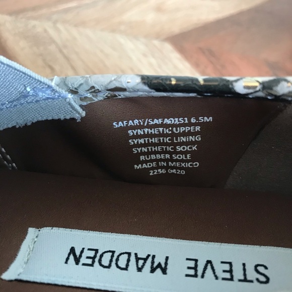 Steve Madden | Snake Print Sahary Slip On Sneaker - Picture 3 of 6